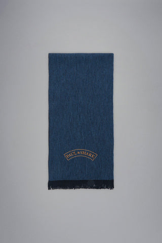 Paul & Shark - Écharpe de tricot laine avec broderie - LE CAPITAINE D'A BORD