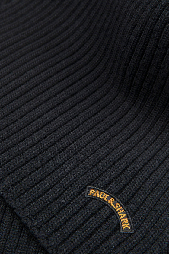 Paul & Shark - Écharpe de tricot laine avec écusson - LE CAPITAINE D'A BORD
