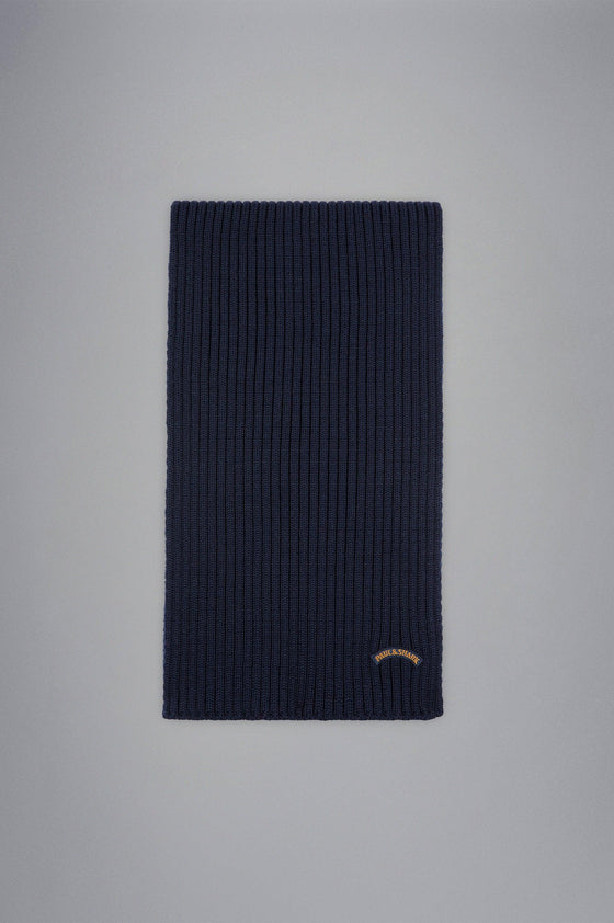 Paul & Shark - Écharpe de tricot laine avec écusson - LE CAPITAINE D'A BORD