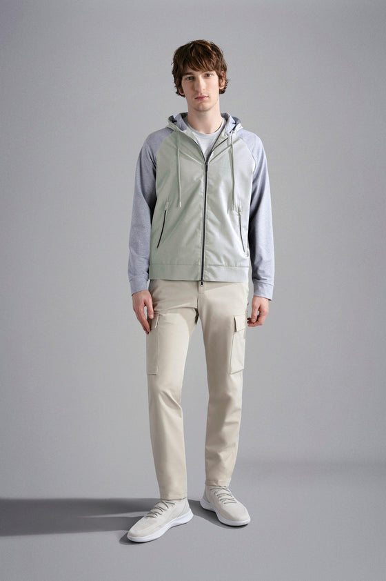 Paul & Shark - Hoody Loro Piana Green Storm System™ - LE CAPITAINE D'A BORD