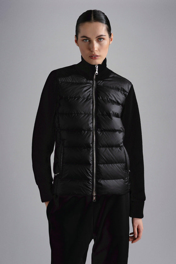 Paul & Shark Ladies - Cardigan de laine avec devant matelassé pour femme - LE CAPITAINE D'A BORD