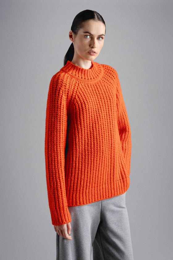 Paul & Shark Ladies - Chandail col rond d'alpaga et laine pour femme - LE CAPITAINE D'A BORD