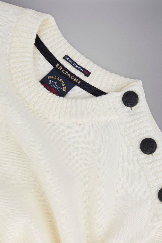 Paul & Shark Ladies - Chandail col rond de laine Bretagne - LE CAPITAINE D'A BORD