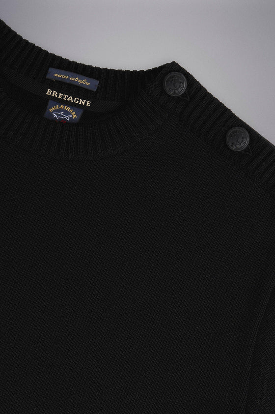 Paul & Shark Ladies - Chandail col rond de laine Bretagne - LE CAPITAINE D'A BORD