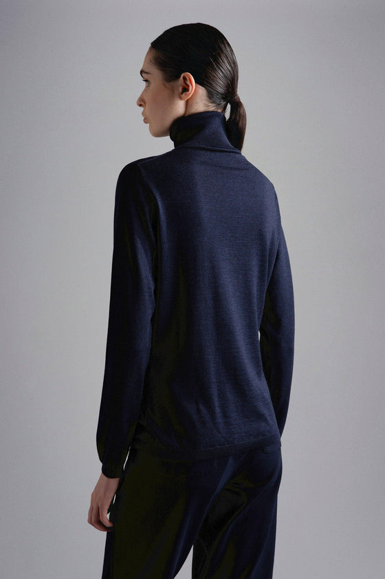 Paul & Shark Ladies - Chandail col roulé de laine et soie pour femme - LE CAPITAINE D'A BORD