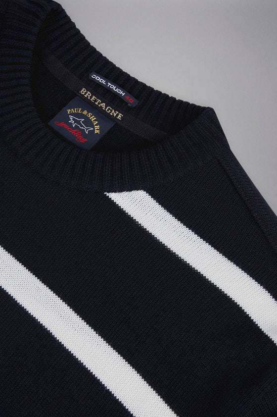 Paul & Shark Ladies - Chandail rayé de laine Bretagne - LE CAPITAINE D'A BORD