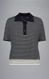 Paul & Shark Ladies - Polo manches courtes rayé de laine mérinos - LE CAPITAINE D'A BORD