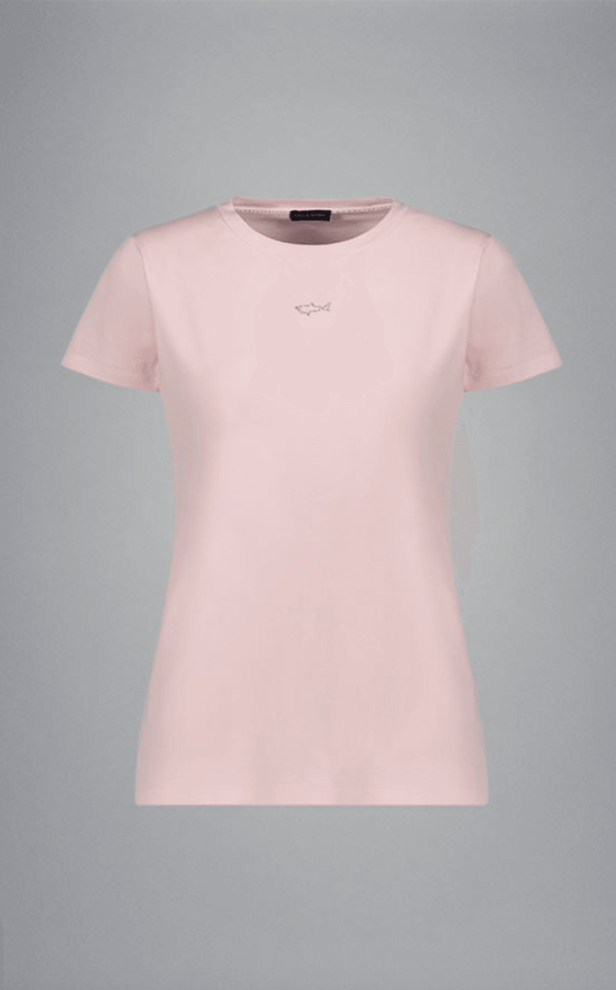 Paul & Shark Ladies - T-shirt manches courtes de coton avec requin Swarovski pour femme - LE CAPITAINE D'A BORD