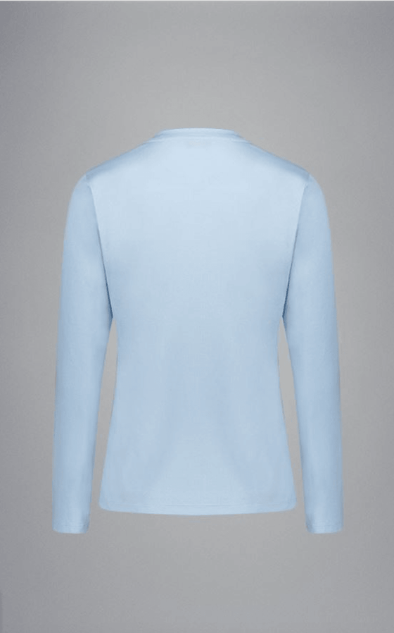 Paul & Shark Ladies - T-shirt manches longues de coton avec requin Swarovski pour femme - LE CAPITAINE D'A BORD