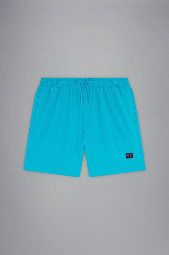 Paul & Shark - Maillot de bain seersucker avec badge - LE CAPITAINE D'A BORD