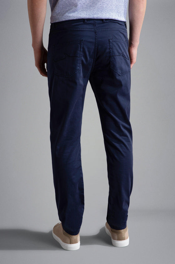 Paul & Shark - Pantalon 5 poches de soie et coton - LE CAPITAINE D'A BORD