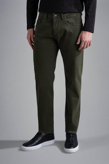  Paul & Shark - Pantalons 5 poches de coton Compact Satin - LE CAPITAINE D'A BORD