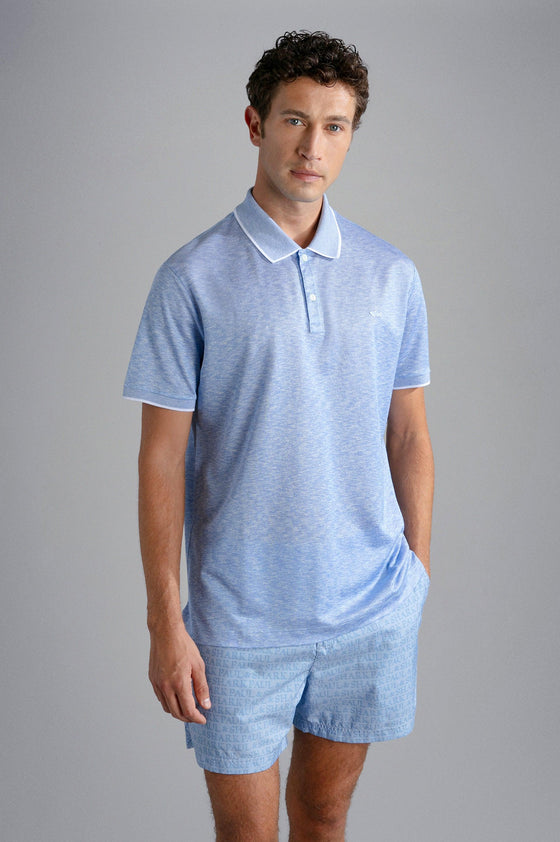 Paul & Shark - Polo manches courtes coton et soie - LE CAPITAINE D'A BORD