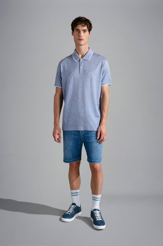 Paul & Shark - Polo manches courtes coton et soie - LE CAPITAINE D'A BORD