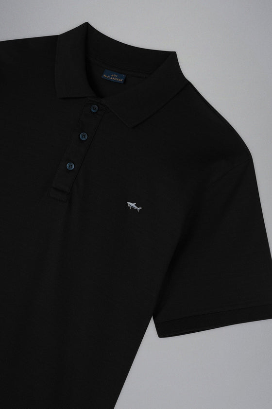 Paul & Shark - Polo manches courtes coton piqué requin métallique - LE CAPITAINE D'A BORD