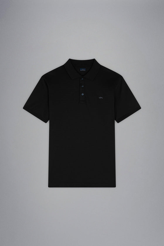 Paul & Shark - Polo manches courtes coton piqué requin métallique - LE CAPITAINE D'A BORD