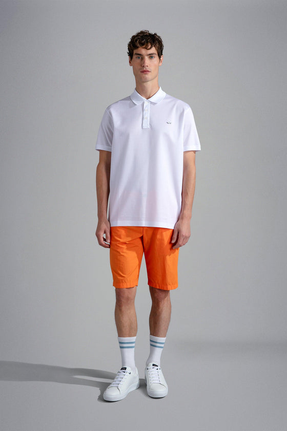 Paul & Shark - Polo manches courtes coton piqué requin métallique - LE CAPITAINE D'A BORD