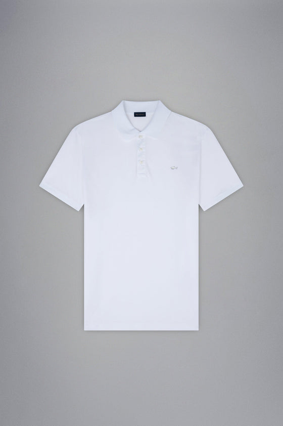 Paul & Shark - Polo manches courtes coton piqué requin métallique - LE CAPITAINE D'A BORD