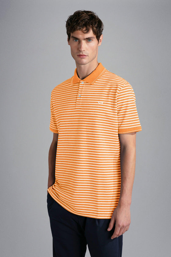 Paul & Shark - Polo rayé manches courtes coton piqué - LE CAPITAINE D'A BORD