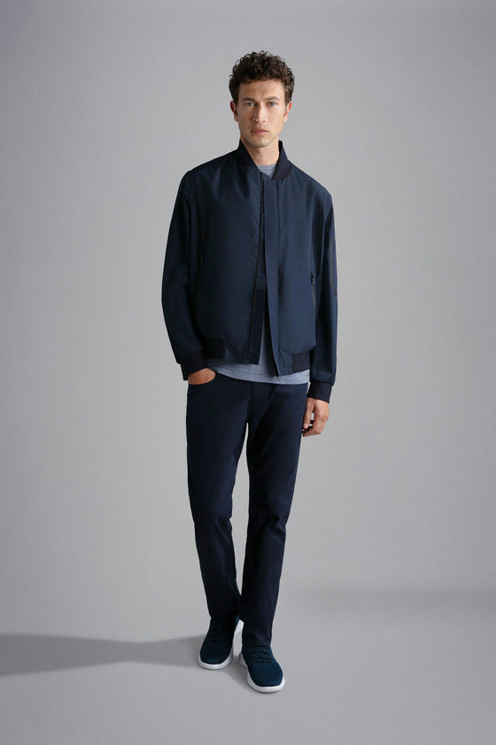 Paul & Shark - T-shirt de coton à mini-rayures - LE CAPITAINE D'A BORD