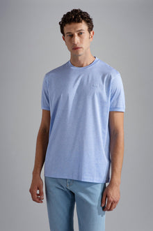  Paul & Shark - T-shirt manches courtes de coton avec badge requin - LE CAPITAINE D'A BORD