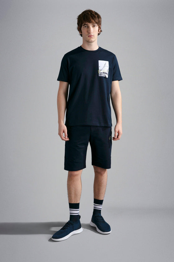 Paul & Shark - T-shirt manches courtes de coton voilier - LE CAPITAINE D'A BORD