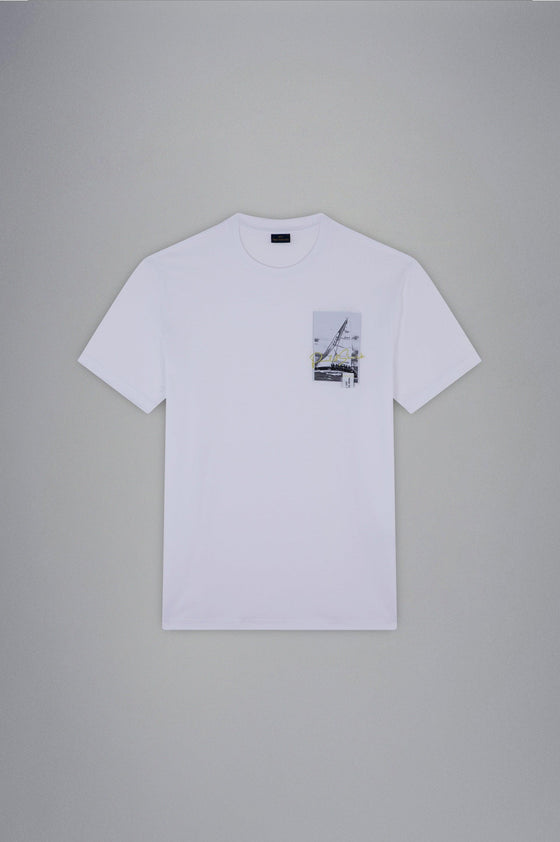 Paul & Shark - T-shirt manches courtes de coton voilier - LE CAPITAINE D'A BORD