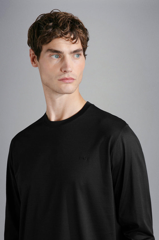 Paul & Shark - T-shirt manches longues de coton Silver Collection - LE CAPITAINE D'A BORD