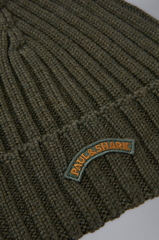 Paul & Shark - Tuque de tricot laine avec écusson - LE CAPITAINE D'A BORD