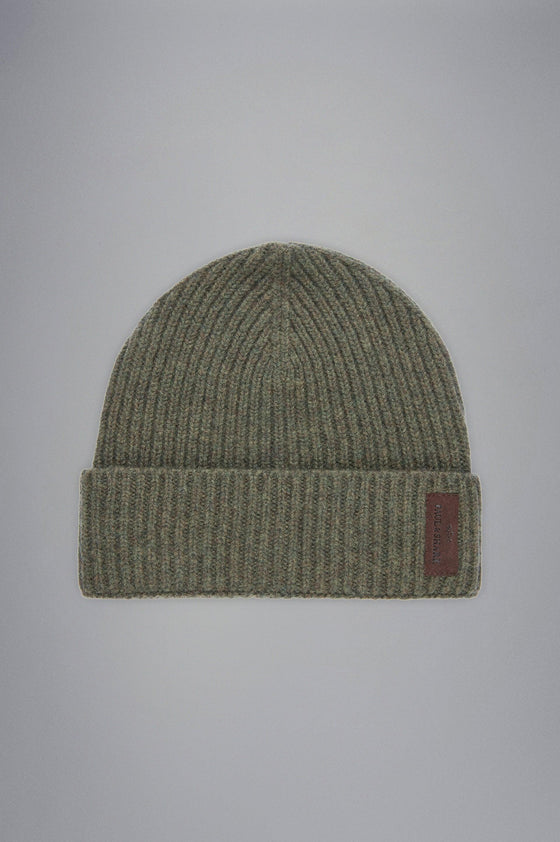 Paul & Shark - Tuque de tricot laine Re-Wool avec badge de cuir - LE CAPITAINE D'A BORD