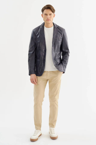 Regency - JOSHUA-N - Leather Blazer - LE CAPITAINE D'A BORD