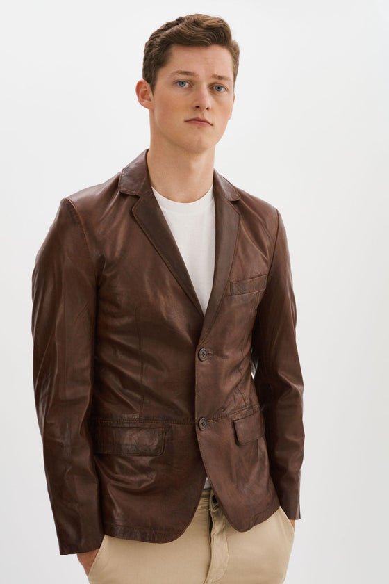 Regency - JOSHUA-N - Leather Blazer - LE CAPITAINE D'A BORD