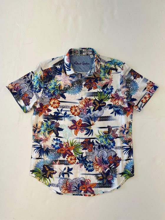 Robert Graham - Chemise manches courtes KENDARI - LE CAPITAINE D'A BORD