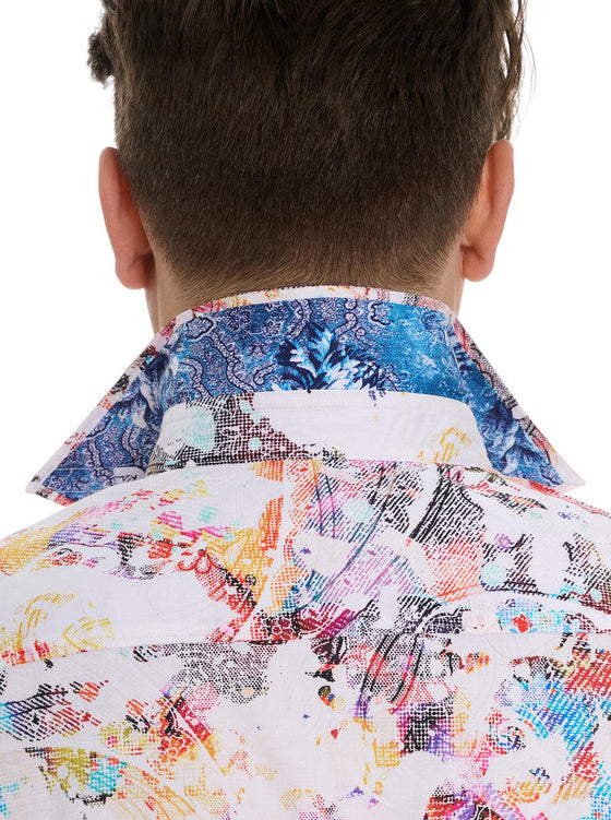 Robert Graham - Chemise manches courtes SPLASH OF COLOR - LE CAPITAINE D'A BORD