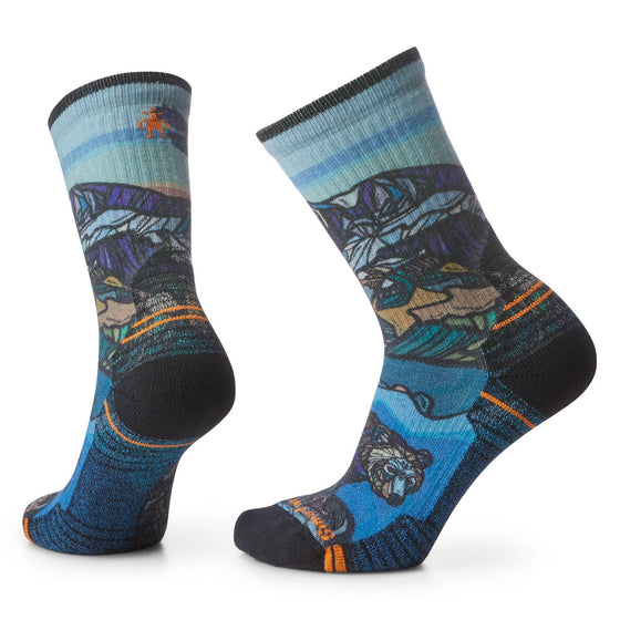 Smartwool - Women's Hike Light Cushion Icy Range Print Crew Socks - LE CAPITAINE D'A BORD