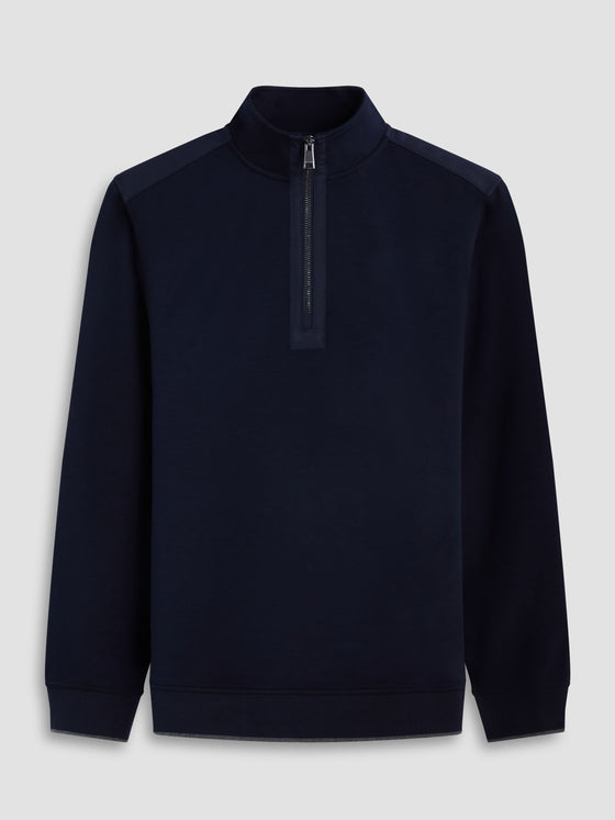 Bugatchi - Chandail col zip Soft Touch