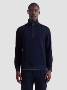  Bugatchi - Chandail col zip Soft Touch