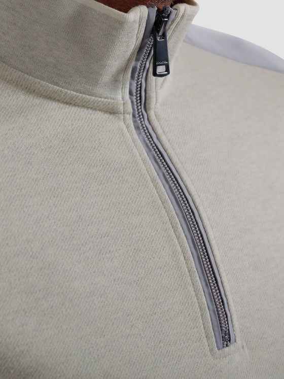 Bugatchi - Chandail col zip de coton et modal