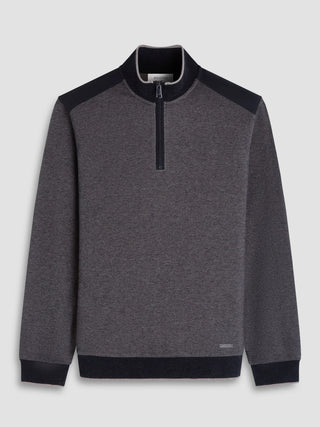 Bugatchi - Chandail col zip de coton et modal
