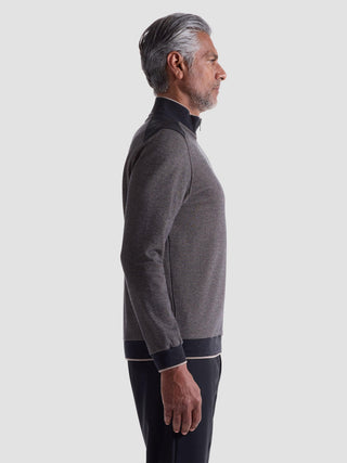 Bugatchi - Chandail col zip de coton et modal