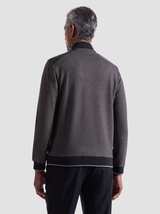 Bugatchi - Chandail col zip de coton et modal