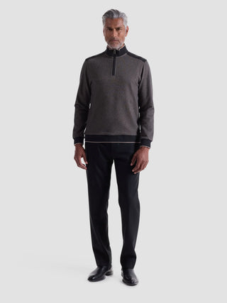 Bugatchi - Chandail col zip de coton et modal