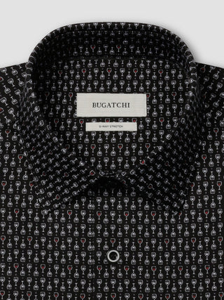 Bugatchi - James - Chemise manches longues coupes de vin OoohCotton®