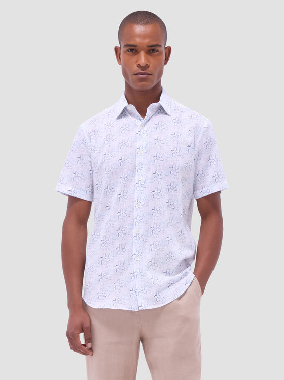 Bugatchi - Orson - Chemise florale manches courtes Superfine Cotton