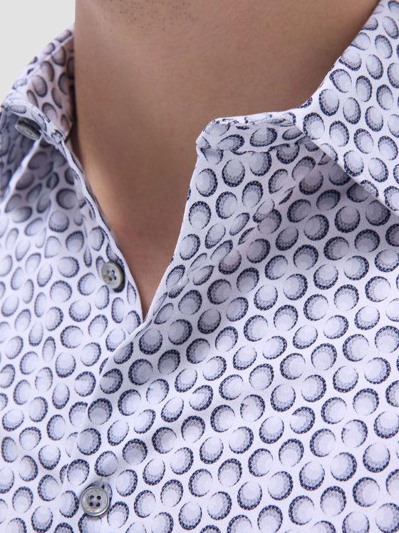 Bugatchi - Miles - Chemise motif pois manches courtes OOOHCOTTON©