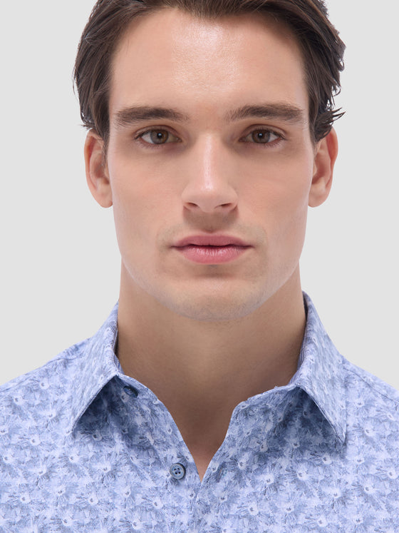 Bugatchi - Miles - Chemise motif floral manches courtes OOOHCOTTON©