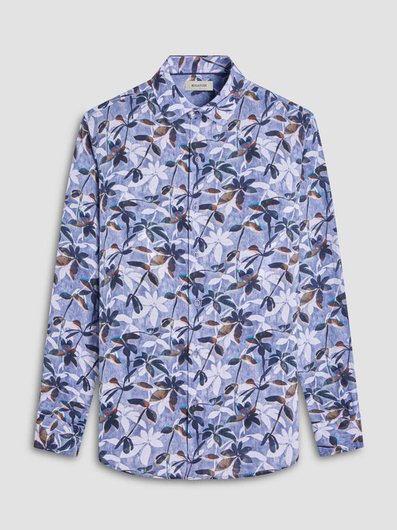 Bugatchi - Julian - Chemise de lin manches longues florale