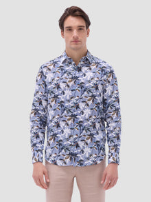  Bugatchi - Julian - Chemise de lin manches longues florale