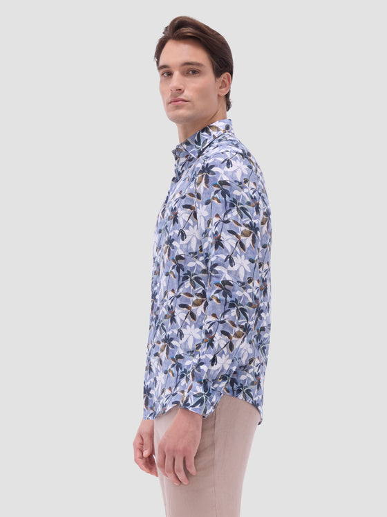 Bugatchi - Julian - Chemise de lin manches longues florale