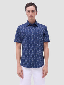  Bugatchi - Miles - Chemise motif phares manches courtes OOOHCOTTON©